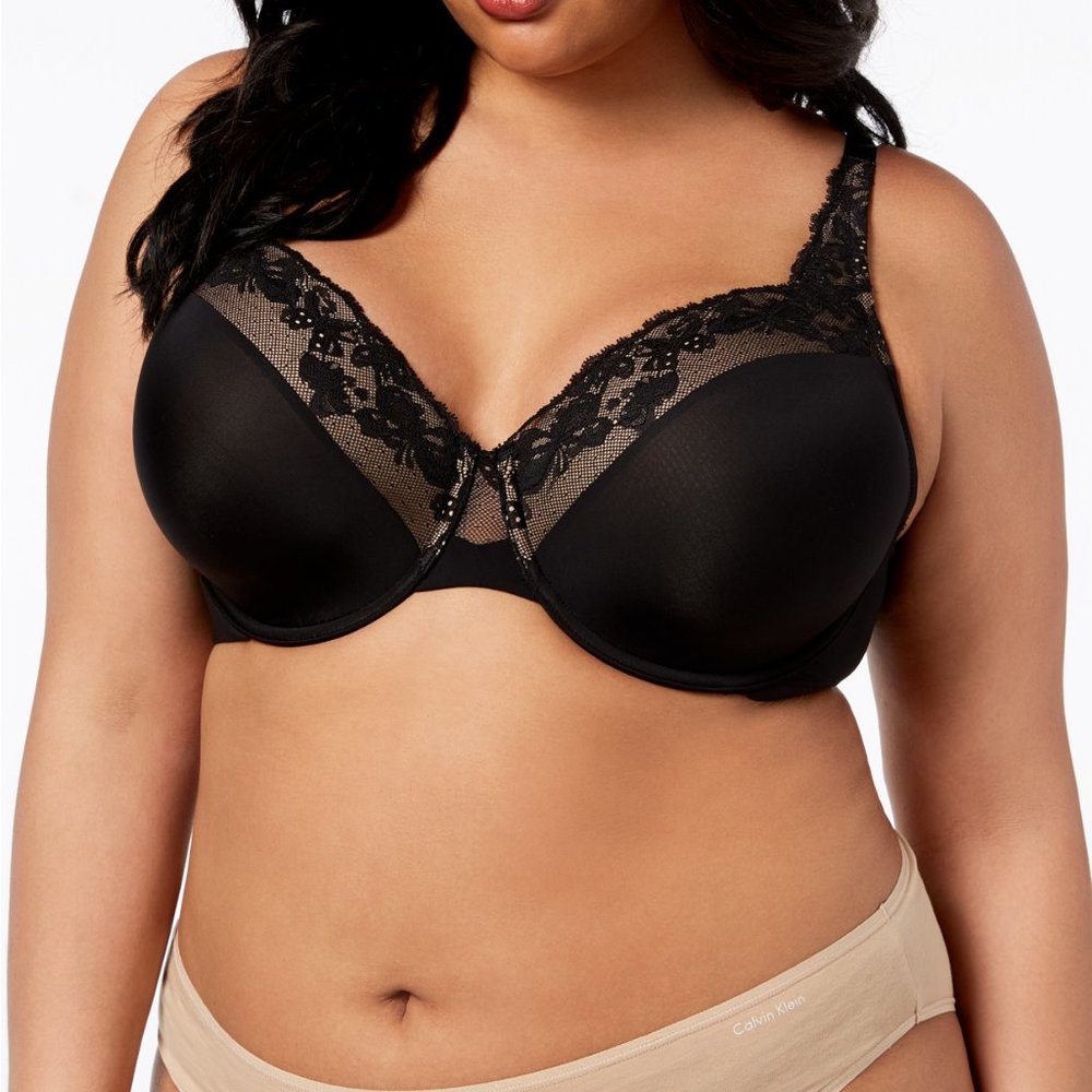 Olga Cloud 9 Lace-Neckline Bra 38D